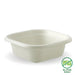 BioPak BioCane Square Container Bases – 280ml White Plant Fibre Takeaway Base – carton of 600