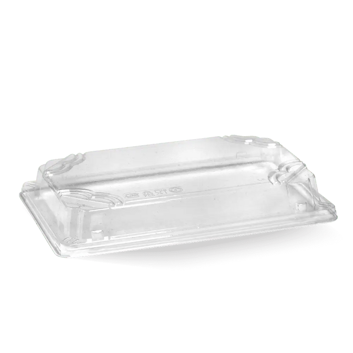 BioPak BioCane Sushi Tray Lids – Large PLA Sushi Tray Lid – carton of 600