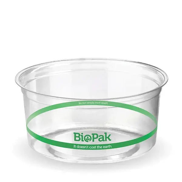 BioPak BioPlastic - Clear BioBowls**  Takeaway Containers