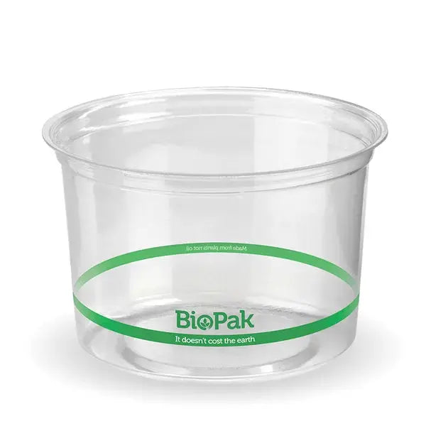 BioPak BioPlastic - Clear BioBowls**  Takeaway Containers