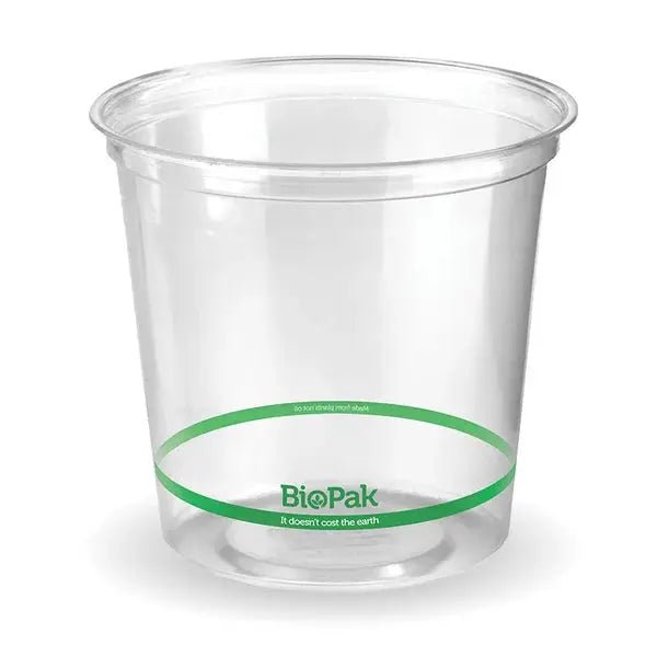 BioPak BioPlastic - Clear BioBowls**  Takeaway Containers