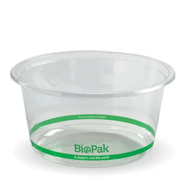 BioPak BioPlastic - Clear BioBowls**  Takeaway Containers
