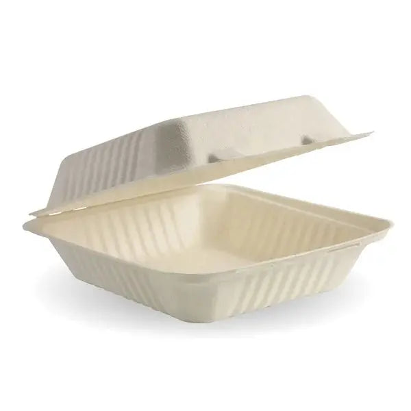 BioPak Biocane - Plant Fibre Clamshell  Takeaway Containers