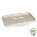 BioPak Biocane - Rectangular Plant Fibre Takeaway Compartment Base Lids  Takeaway Containers