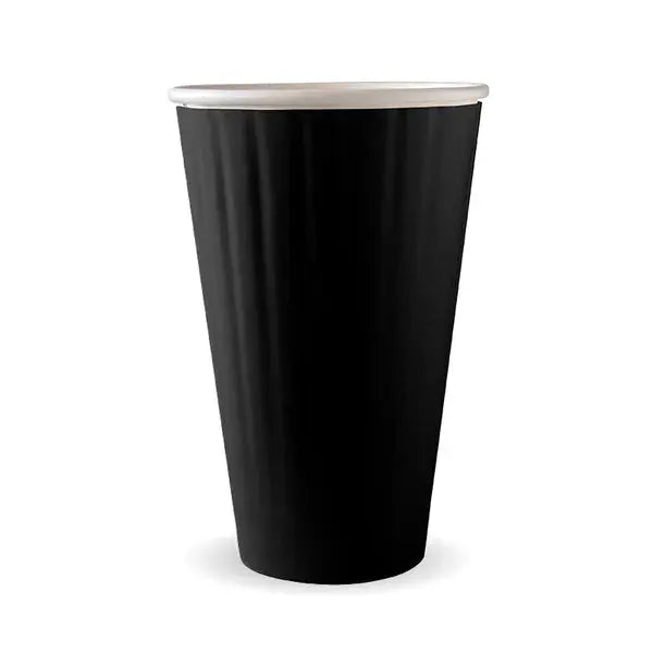 BioPak Black Aqueous Double Wall BioCup  Hot Cups