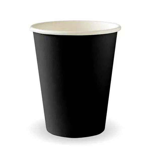 BioPak Black Aqueous Single Wall BioCup  Hot Cups