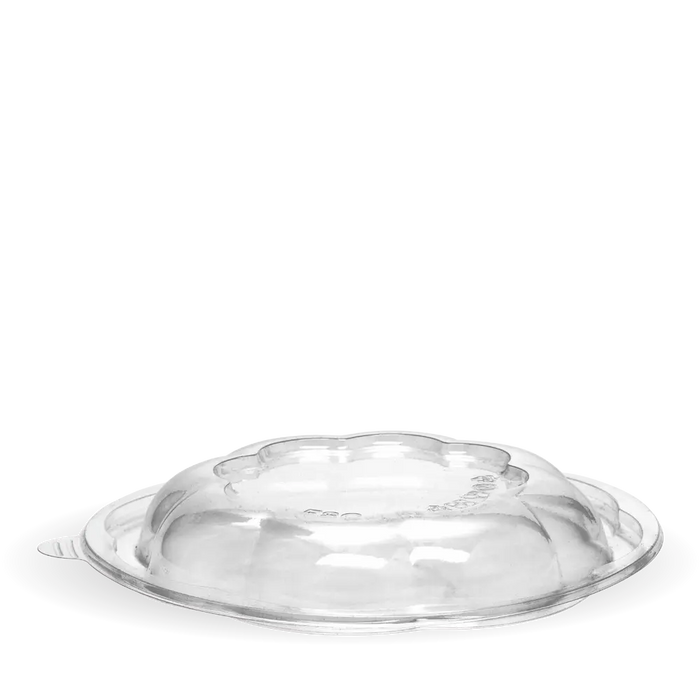 BioPak Clear PLA Bowl Lids – 840 & 1,080ml - 24 & 32oz Clear Salad BioBowl Lid – carton of 450