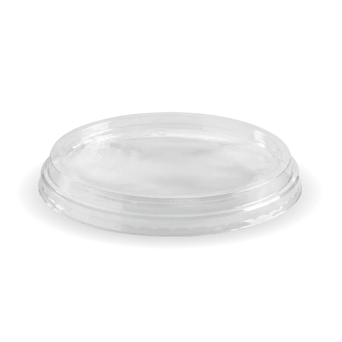 BioPak Clear PLA Bowl Lids – 240-960ml Clear BioBowl Lid – carton of 500