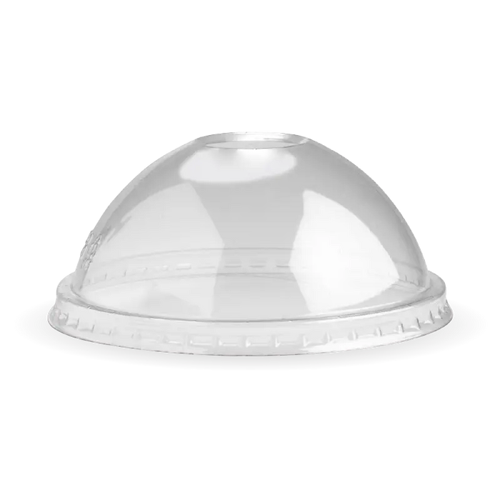 BioPak Clear PLA Bowl Lids – 240 - 960ml bowl dome lid - 121mm – clear – carton of 500