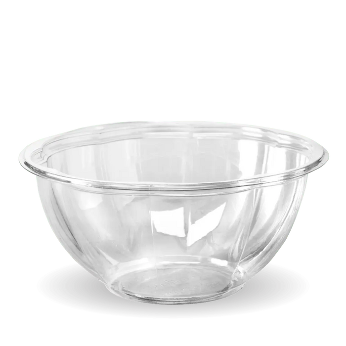 BioPak Clear PLA Bowls – 1,080ml - 32oz Clear Salad BioBowl – carton of 450