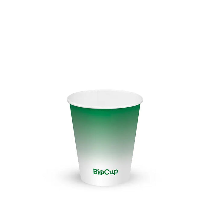 BioPak Green Paper Cold BioCups – 200ml - 6oz (80mm) Green Cold Paper – carton of 1,000
