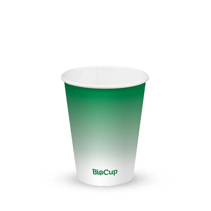 BioPak Green Paper Cold BioCups – 390ml - 12oz (90mm) Green Cold Paper – carton of 1,000