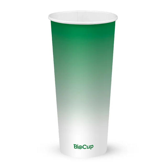 BioPak Green Paper Cold BioCups – 700ml - 24oz (90mm) Green Cold Paper – carton of 500