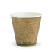 BioPak Kraft Green Stripe Single Wall BioCup  Hot Cups