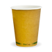 BioPak Kraft Green Stripe Single Wall Hot BioCups – 390ml - 12oz – 90mm rim – carton of 1,000