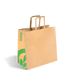 BioPak Kraft Paper Carry Bags – 280x150x275mm Small Flat Handle Kraft Paper Bags – carton of 250