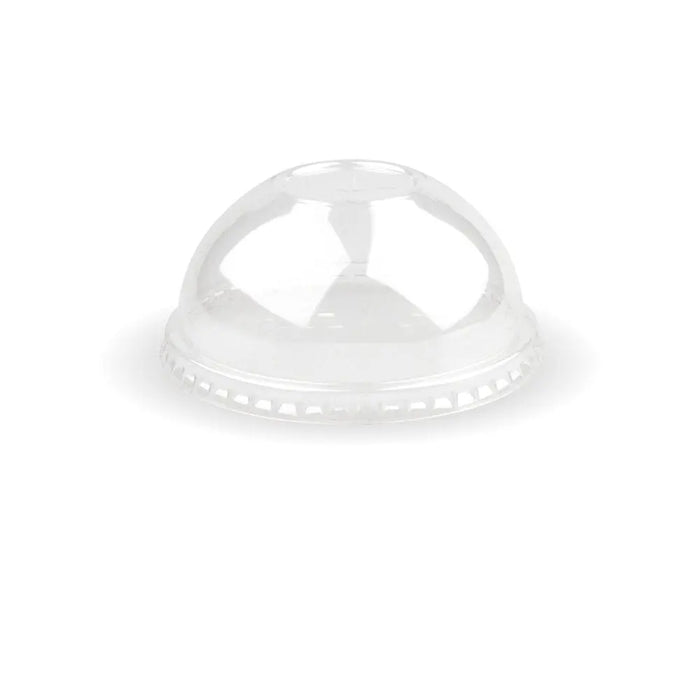BioPak PLA Cold Paper Cup Lids – 90mm PLA Clear Dome Cold Paper