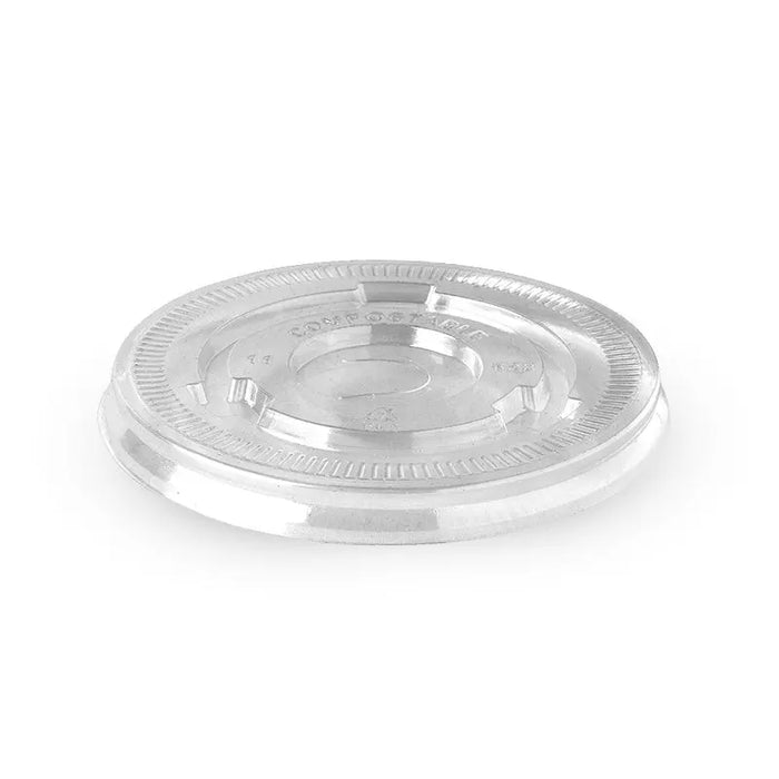 BioPak PLA Cold Paper Cup Lids – 90mm PLA Clear Flat Cold Paper  Lid