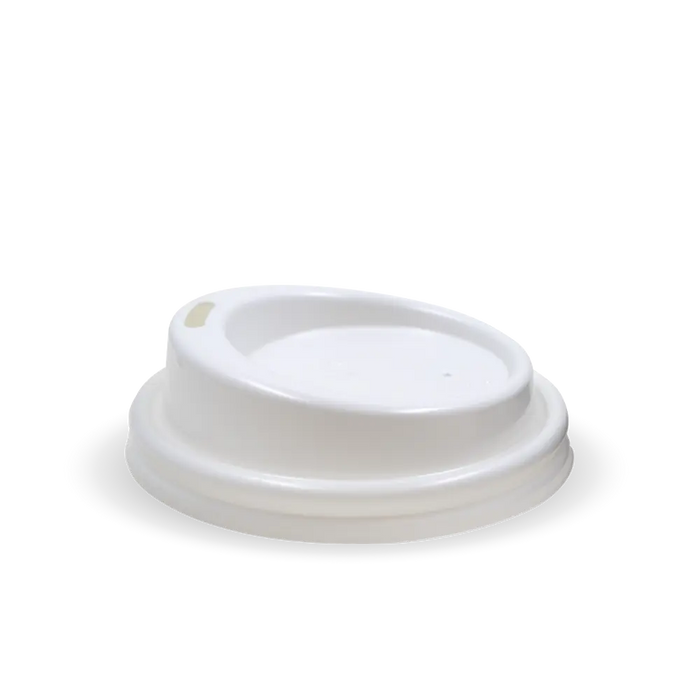 BioPak PS Hot Cup Lids – 63mm – Sipper – White