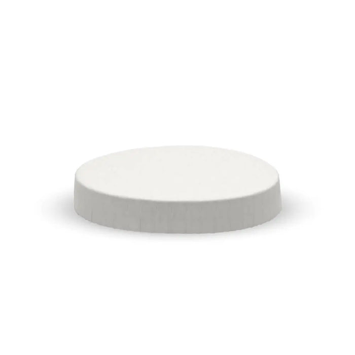 BioPak Paper Sauce Cup Lids – 45ml 90ml & 120ml paper lid for paper sauce cup – white