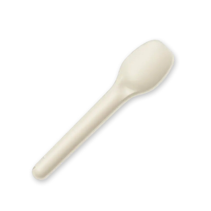 BioPak Plant Fibre Cutlery – 11cm Plant Fibre Teaspoon – carton of 3,000