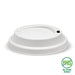 BioPak Plant Fibre Hot Cup Lids – 90mm – Standard – White
