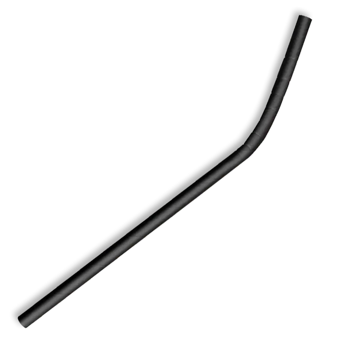 BioPak Regular Paper BioStraws – 6mm Regular Black Bendy BioStraw – carton of 2,500