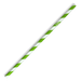 BioPak Regular Paper BioStraws – 6mm Regular Green Stripe BioStraw – carton of 2,500
