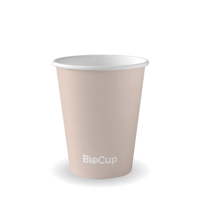 BioPak Stone Aqueous Single Wall Hot BioCups – 280ml - 8oz – 80mm rim