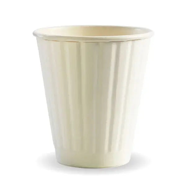 BioPak White Double Wall BioCup  Hot Cups