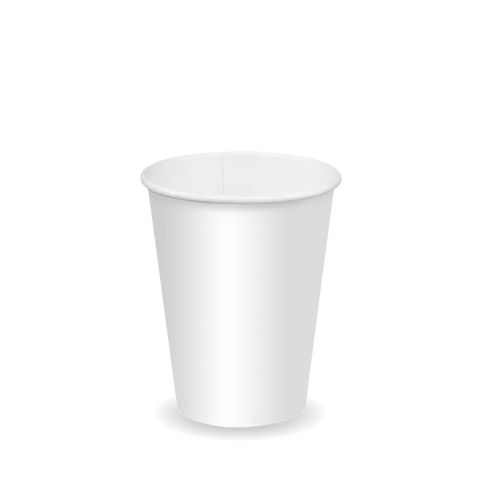 BioPak White Paper Cold BioCups – 390ml - 12oz cold paper cup – white – carton of 1,000