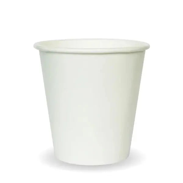 BioPak White Single Wall BioCup  Hot Cups