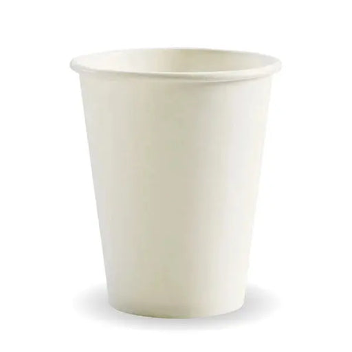 BioPak White Single Wall BioCup  Hot Cups