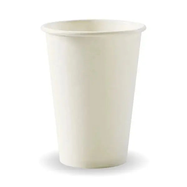 BioPak White Single Wall BioCup  Hot Cups