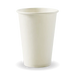 BioPak White Single Wall Hot BioCups – 320ml - 10oz – 80mm rim – carton of 1,000