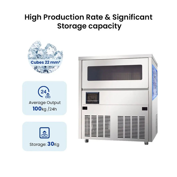 Blizzard 100kg Underbench Cube Ice Maker - SN-101B - view 5