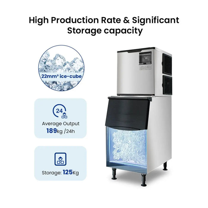 Blizzard 189kg Modular Cube Ice Maker with 125kg Bin - SN-420P - view 5