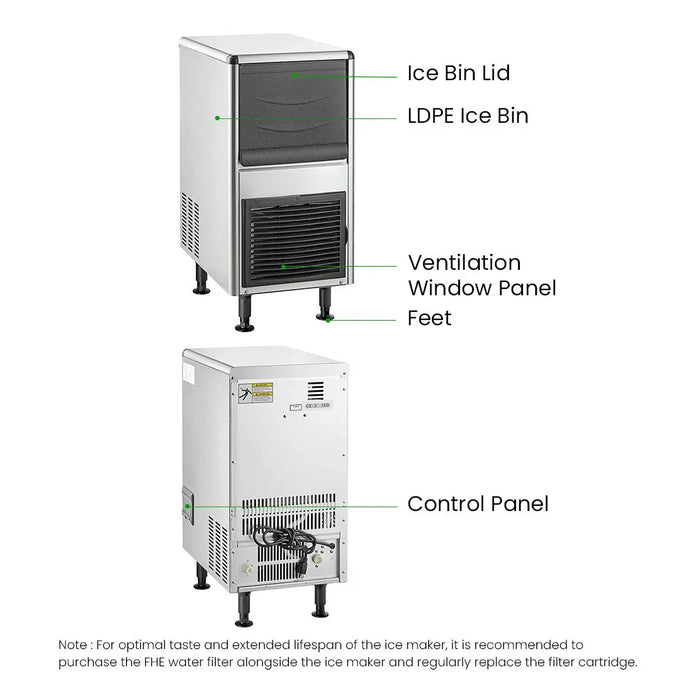 Blizzard 25kg Slimline Bullet Ice Maker - SN-25C - view 8