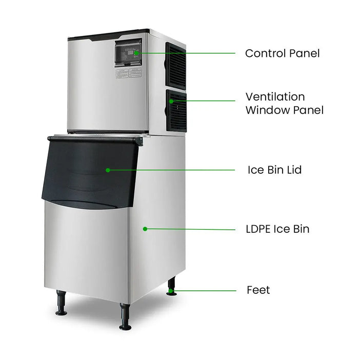 Blizzard 310kg Modular Cube Ice Maker with 170kg Bin - SN-700P - view 8