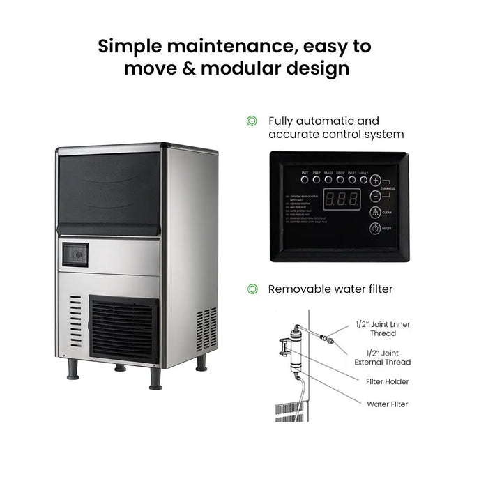 Blizzard 31kg Underbench Cube Ice Maker - SN-31A - view 5