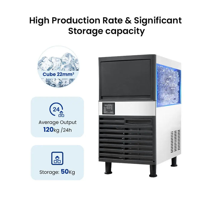 Blizzard 55kg Underbench Cube Ice Maker - SN-120P - view 6