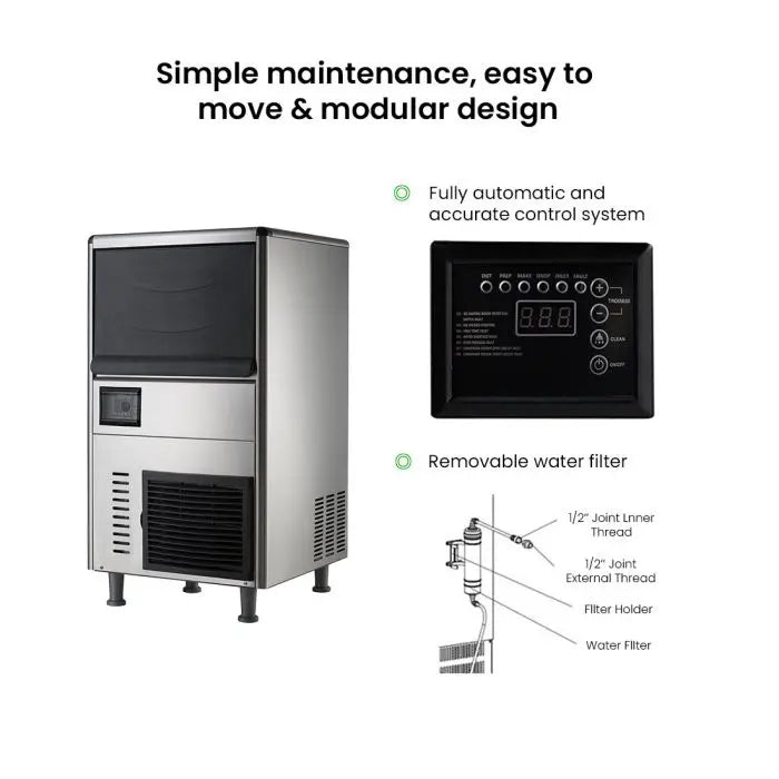 Blizzard Underbench Ice Maker 31Kg - SN-31A  Ice Makers