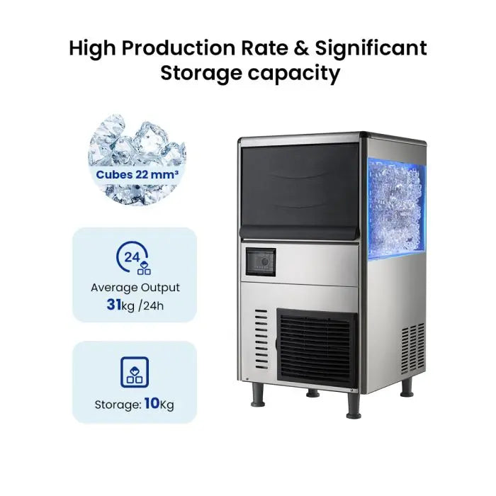Blizzard Underbench Ice Maker 31Kg - SN-31A  Ice Makers