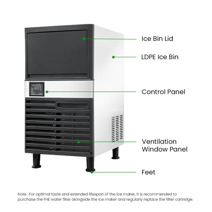 Blizzard Underbench Ice Maker 36Kg - SN-80P  Ice Makers