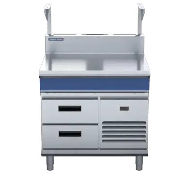 Blue Seal Evolution Series B90S-RB - 900mm Bench Top With Salamander Support Refrigerated Base