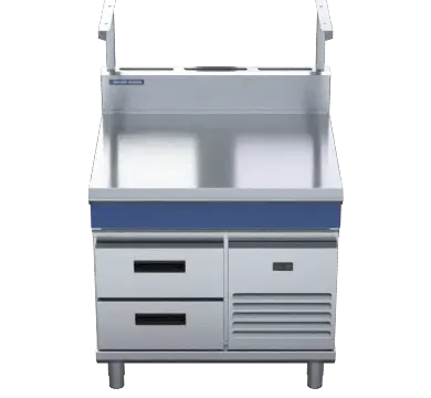 Blue Seal Evolution Series B90S-RB - 900mm Bench Top With Salamander Support Refrigerated Base