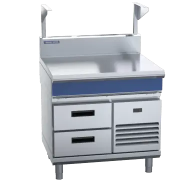 Blue Seal Evolution Series B90S-RB - 900mm Bench Top With Salamander Support Refrigerated Base
