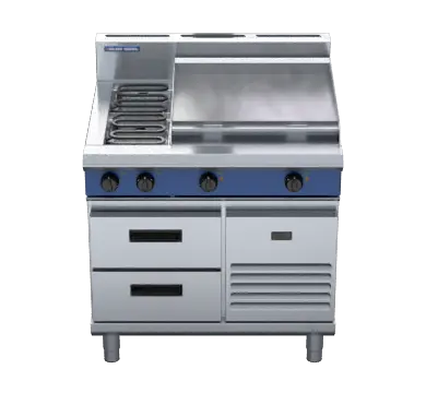 Blue Seal Evolution Series E516B-RB - 900mm Electric Cooktop Refrigerated Base