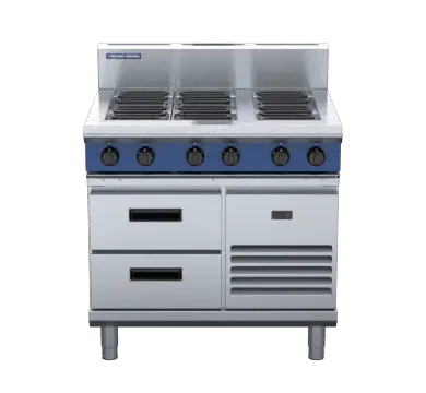 Blue Seal Evolution Series E516D-RB - 900mm Electric Cooktop Refrigerated Base