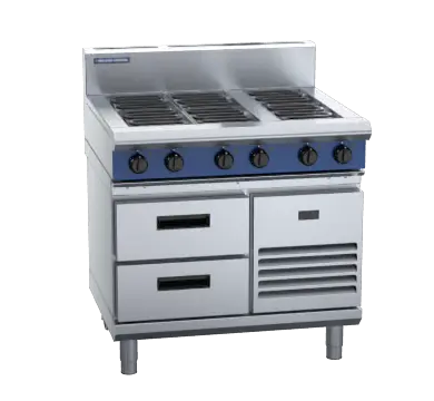 Blue Seal Evolution Series E516D-RB - 900mm Electric Cooktop Refrigerated Base